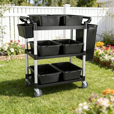 American Style Hand-Pushed Food Cart Factory Direct Commercial Trolley