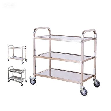 Stainless Steel Commercial Food Service Trolley for Hotel Restaurant Catering Cart