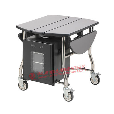 Роскошная изоляционная складная стальная тележка для гостиничного и ресторанного обслуживания