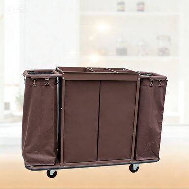 Гостиничная комната многофункциональная двусторонняя тележка для белья