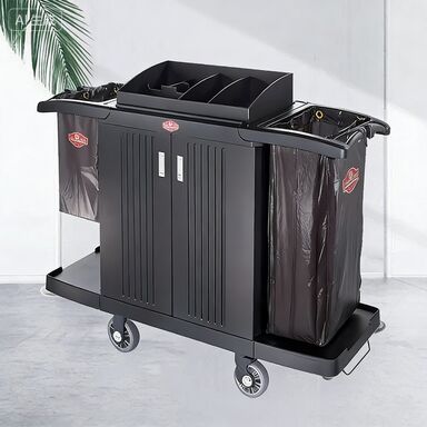 Пластмассовые складывающиеся Полотенце для уборки дома многофункциональная тележка для обслуживания гостиничных номеров