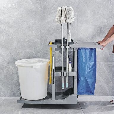 Paslanmaz Çelik Çok Fonksiyonlu Ev Hizmetleri Arabası