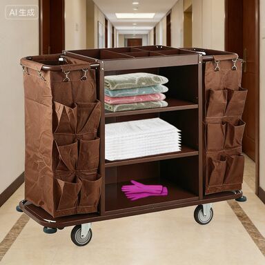Çok fonksiyonel otel çamaşır arabası ve temizlik arabası