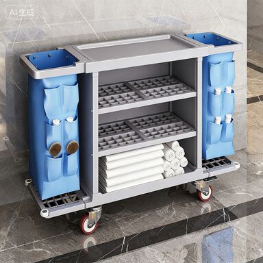 Тяжелое оборудование для гостиничного белья, тележка для уборки