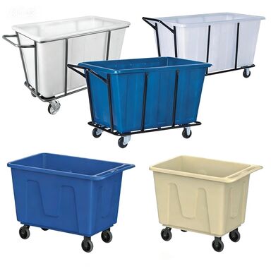 Увеличенная пластиковая тележка для хранения белья для сбора гостиничного белья и уборки