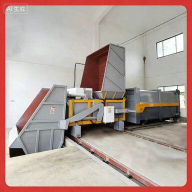 Горизонтальный разделный тип Мобильная станция сжатия мусора Оборудование для удаления отходов