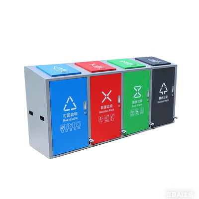 Custom Different Sizes Iron Trash Cans , Commercial Standing Metal Waste Bins for Hotel Lobby , Office , Public Area
